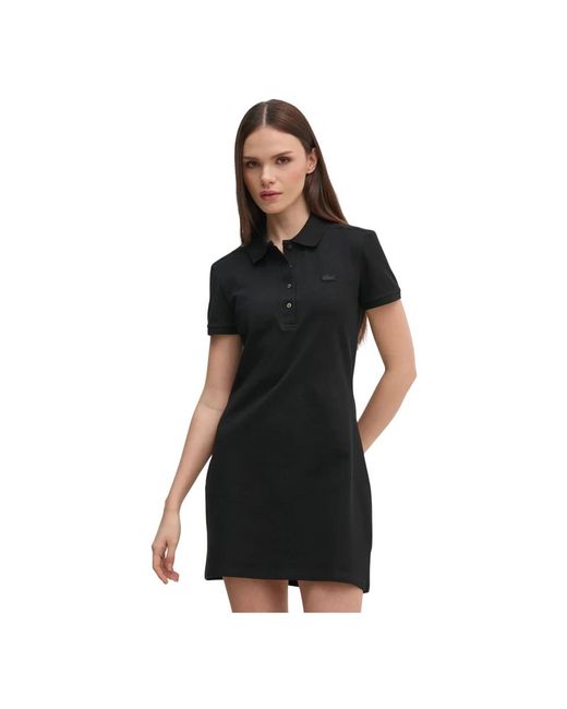 Lacoste Short Jurken in het Black