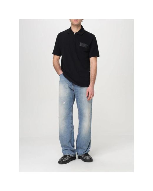 Balmain Halfzip Polo in het Black voor heren