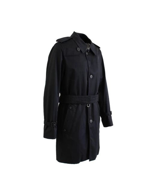 Aquascutum Black Trench Coats for men