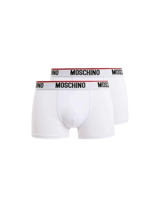 Moschino White Bottoms for men