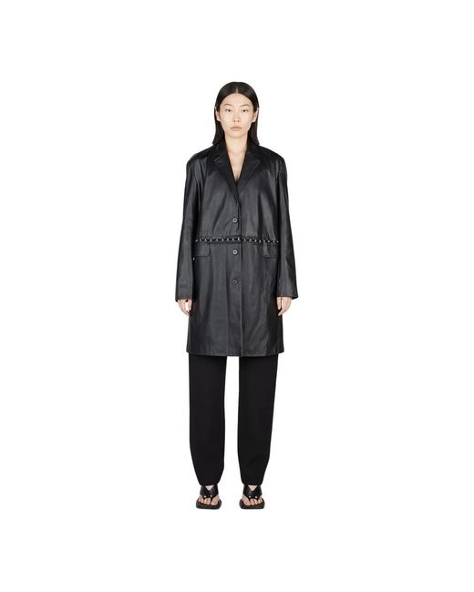 Paris Georgia Black Single-Breasted Coats