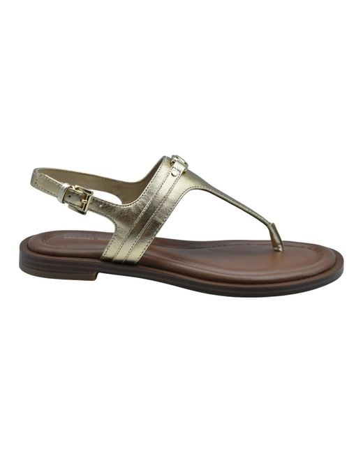 Flat Sandals di Michael Kors in Brown