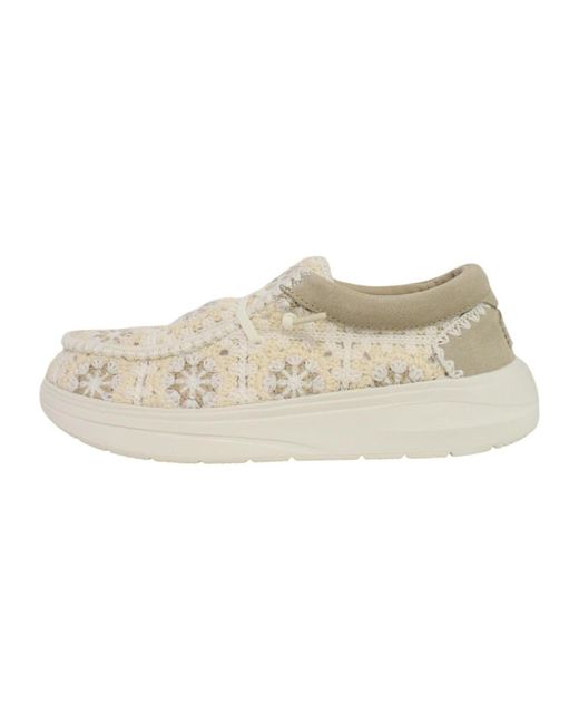 HeyDude Natural Laced Shoes