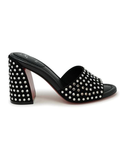 Christian Louboutin Jane Mule Strass Boum 85 in het Black