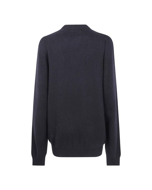 Laneus Blue Round-Neck Knitwear for men