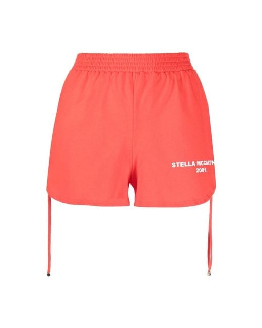 Stella McCartney Red Short Shorts