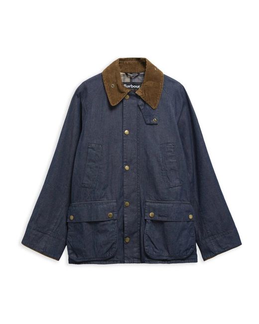 Barbour Oversized Bedale Denim Casual Jacket in het Blue