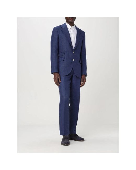 Brunello Cucinelli Blue Formal Blazers for men