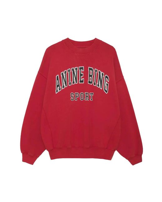 Anine Bing Jaci Sweatshirt Red