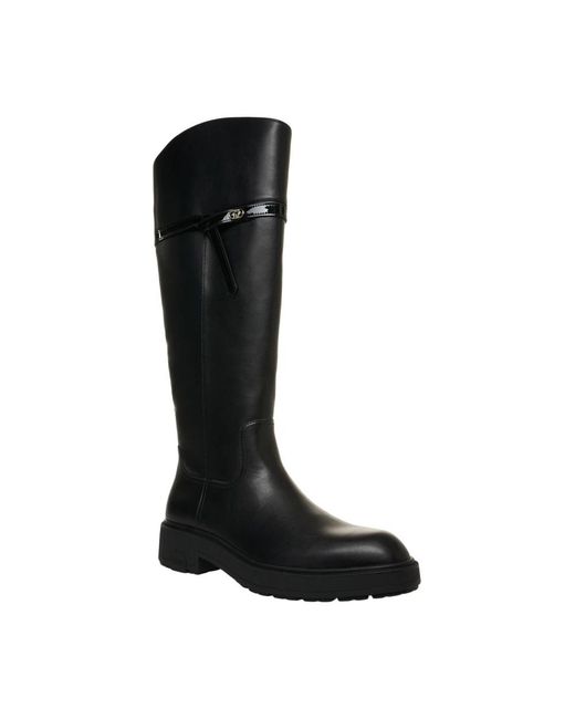 Liu Jo Black Smooth Leather Boots