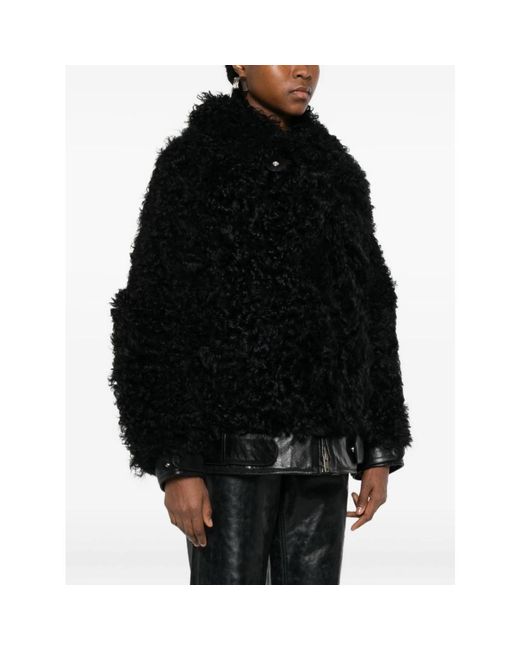 Golden Goose Deluxe Brand Black Faux Fur & Shearling Jackets