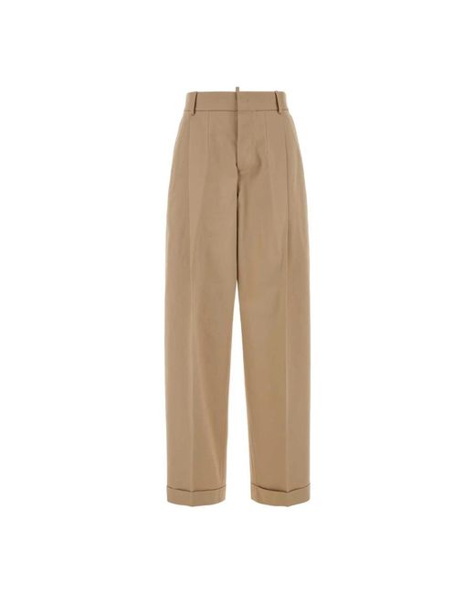 DSquared² Natural Wide Trousers