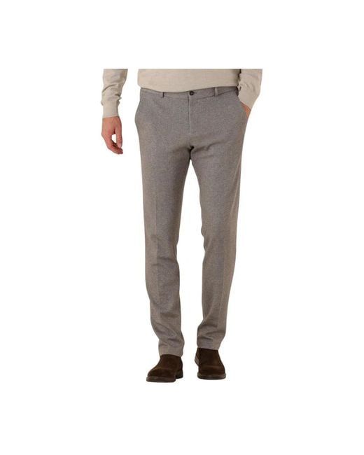 Zuitable Gray Slim-Fit Trousers for men