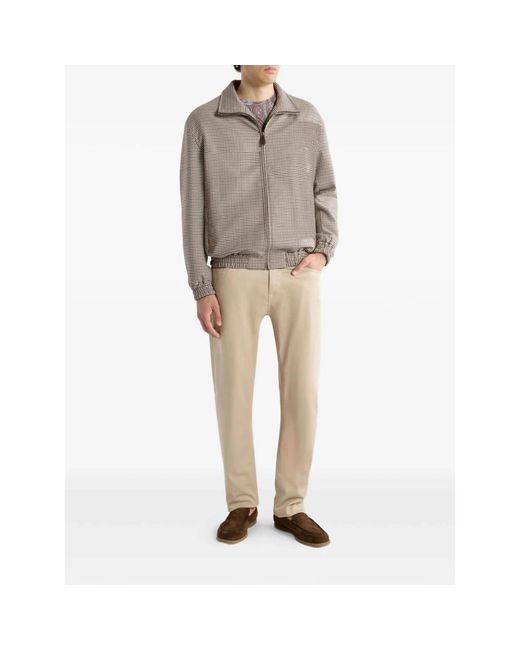 Etro Gray Bomber Jackets for men
