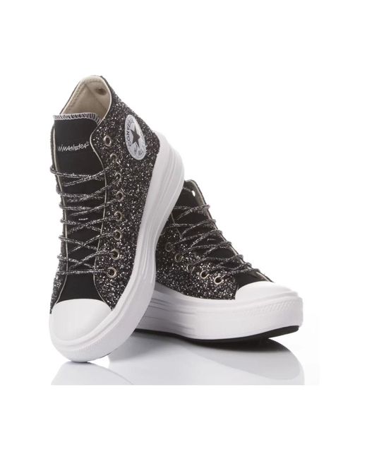 Converse Gray Handgefertigte schwarze sneakers für frauen