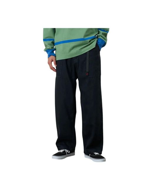 Gramicci Black Wide Trousers for men