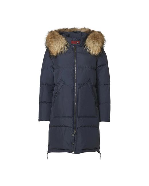 Danwear Jassen ,Blauw ,Polyester Echt Bontjas 2010-500R in het Blue