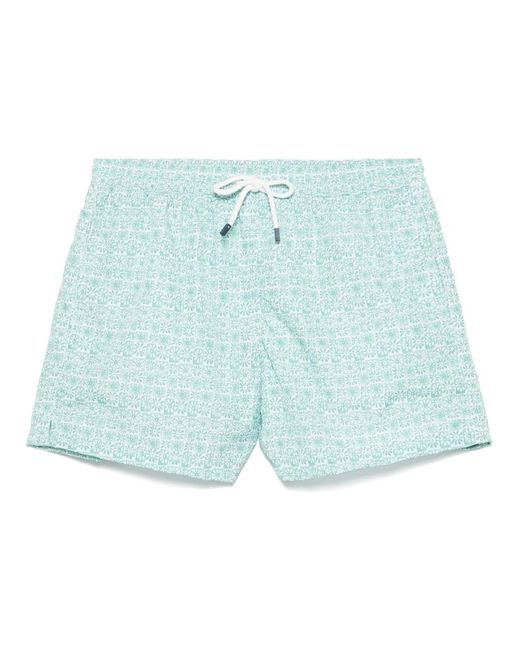 Fedeli Polyester badehose mit elastischem gürtel in Blue für Herren