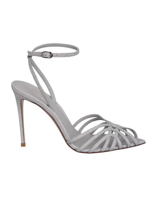 High Heel Sandals Le Silla de color Metallic