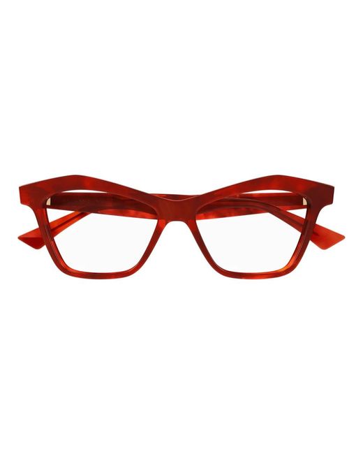Bottega Veneta Red Glasses