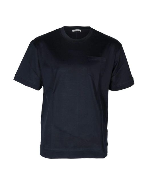 Paolo Pecora Herren Rundhals T-Shirt, Over Fit in Black für Herren