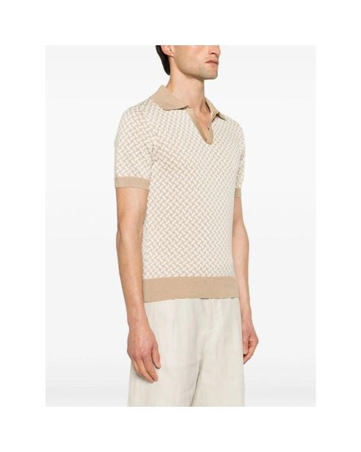 Drumohr Natural Polo Shirts for men
