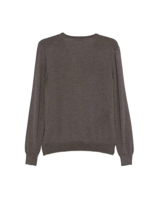Gran Sasso Gray V-Neck Knitwear for men