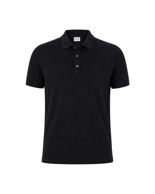Aspesi Black Polo Shirts for men