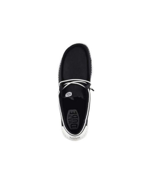 Shoes > flats > laced shoes Hey Dude pour homme en coloris Black