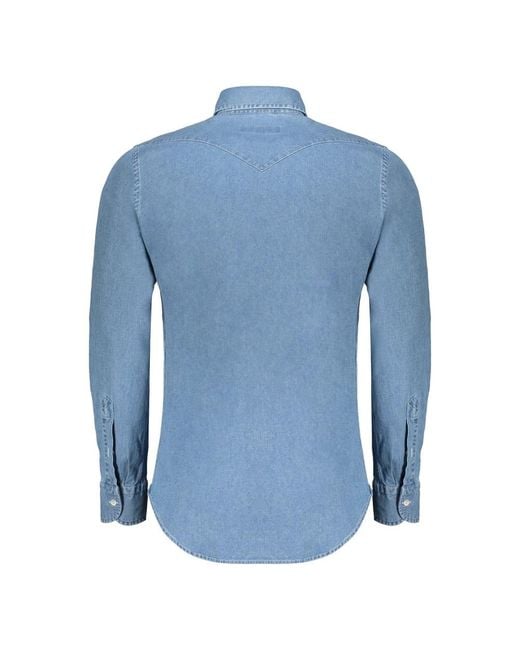 Moorer Blue Denim Shirts for men