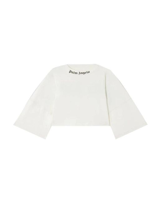 Palm Angels White T-Shirts