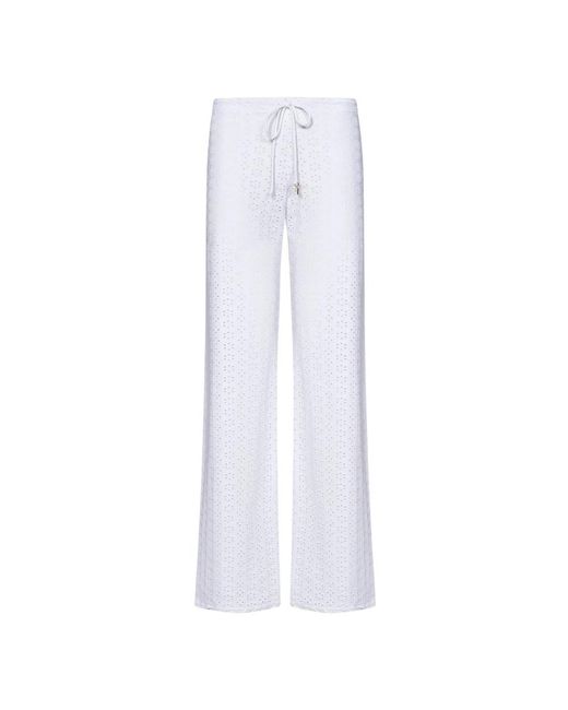 Wide Trousers di Fisico in White
