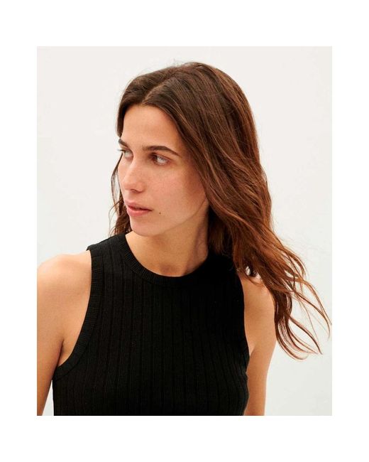 Thinking Mu Trash Turkana Top in het Black