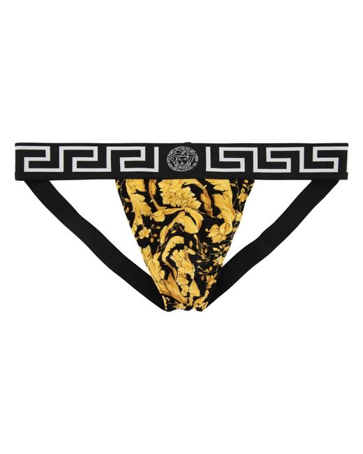Versace Ikonischer Suspensorium Im Barock-Stil in Black für Herren