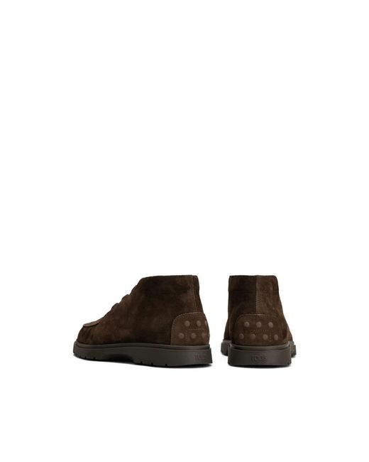 Tod's Brown Lace-Up Boots for men