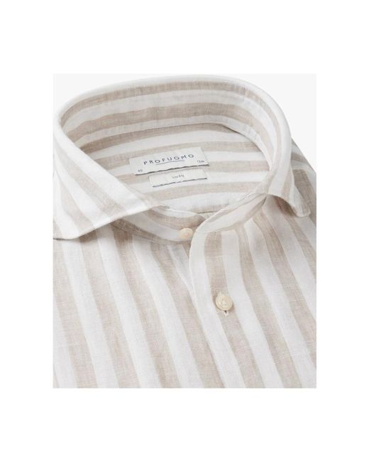 Profuomo White Casual Shirts for men