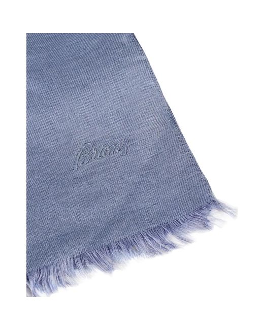 Accessories > scarves > winter scarves Brioni pour homme en coloris Blue