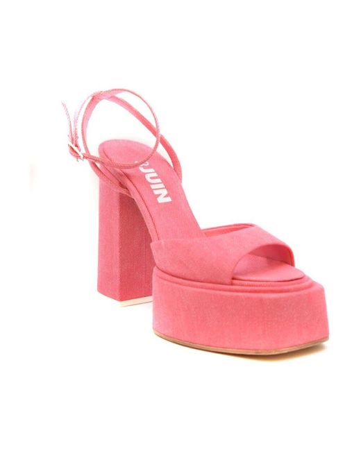 3Juin Pink High Heel Sandals