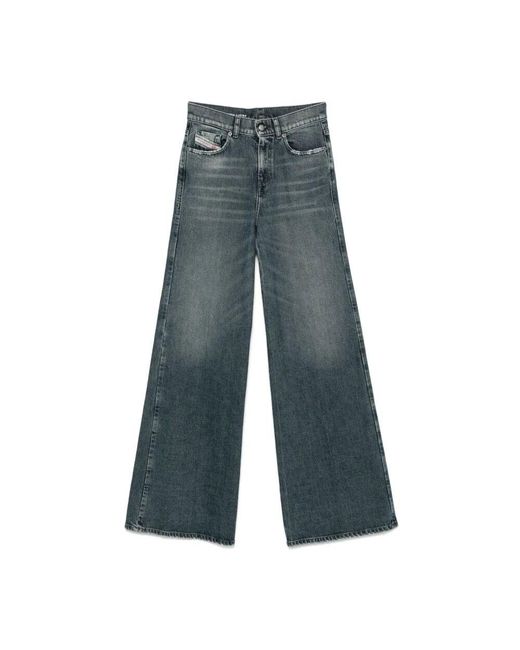 DIESEL Blue Blau-Graue Jeans Mit Klassischem Stil