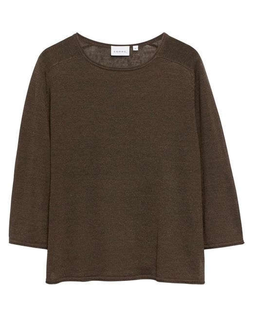 Comma, Brown Rundhals-Pullover