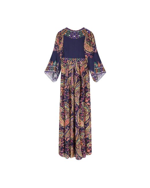 Etro Kleedjes ,Veelkleurig ,Maxi Jurk in het Blue