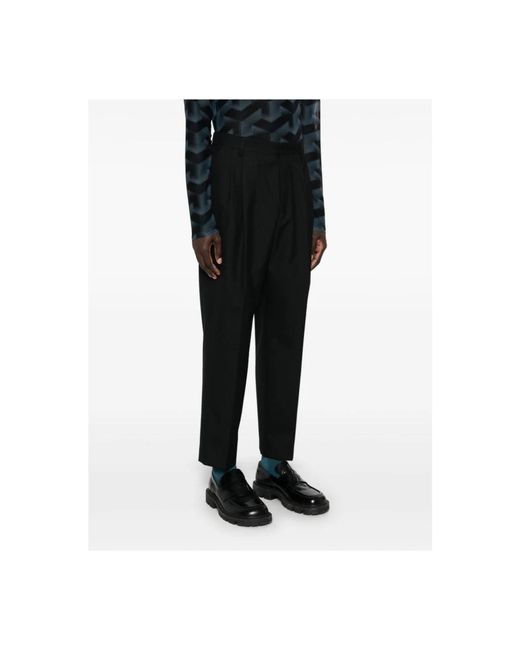 Dries Van Noten Black Straight Trousers for men
