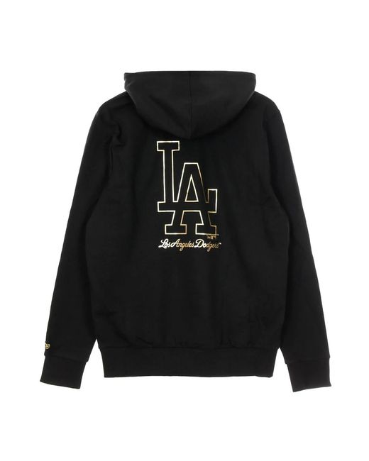 KTZ Hoodies & Sweatvesten ,Zwart ,Katoen Dodgers Metallic Hoodie Zwart in het Black voor heren
