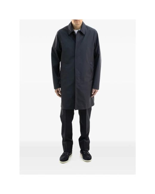 Herno Blue Rain Jackets for men