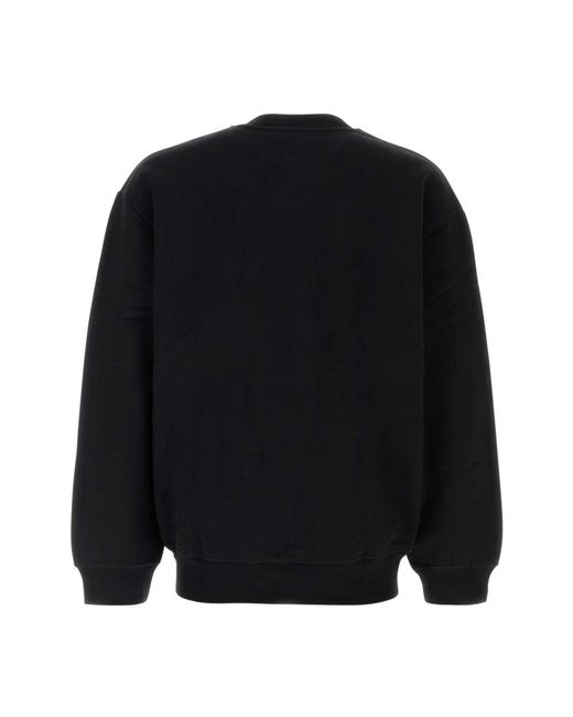 A.P.C. Hoodies & Sweatvesten ,Zwart ,Katoen Oversized Zwarte Katoenen Sweatshirt in het Black voor heren