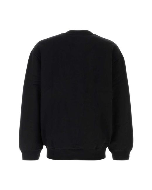 A.P.C. Hoodies & Sweatvesten ,Zwart ,Katoen Oversized Zwarte Katoenen Sweatshirt in het Black voor heren