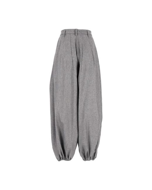 Thelatest Gray Wide Trousers