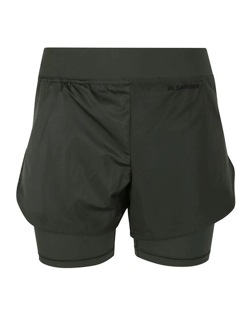 Jil Sander Green Casual Shorts