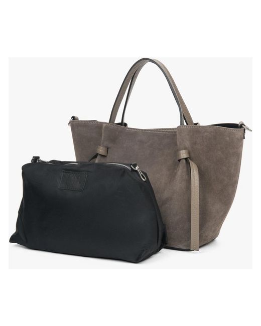 ESTRO Gray Tote Bags
