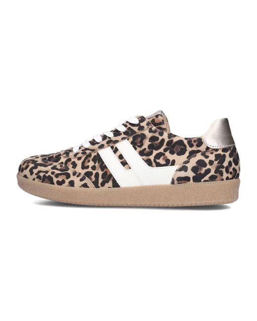 Gabor Metallic Sneakers Mit Panthermuster